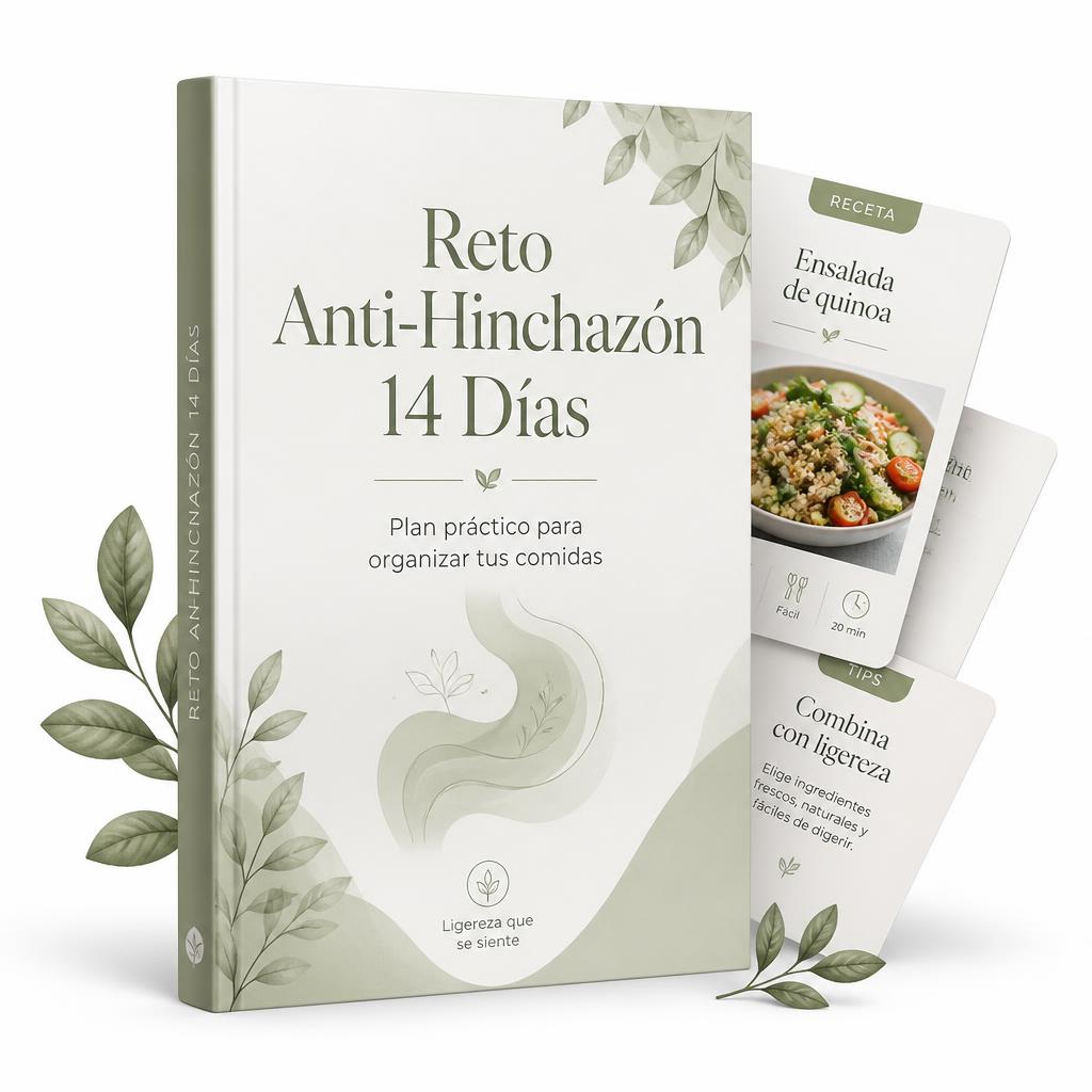 Mockup del Reto Anti-Hinchazón 14 Días